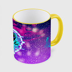 Кружка 3D Кобра Кай 2022, цвет: 3D-желтый кант