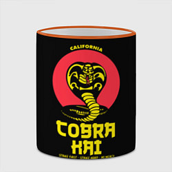 Кружка 3D Cobra Kai California, цвет: 3D-оранжевый кант — фото 2