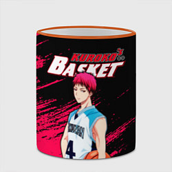 Кружка 3D Kuroko no Basuke, Akashi Seijuro Сейджуро Акаши, цвет: 3D-оранжевый кант — фото 2