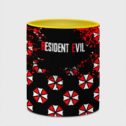 Кружка 3D Umbrella Corporation Pattern, цвет: 3D-белый + желтый — фото 2
