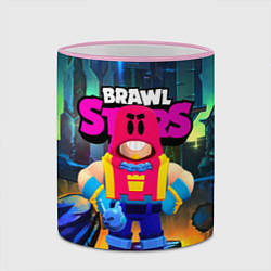 Кружка 3D GROM SPACE BRAWL STARS, цвет: 3D-розовый кант — фото 2