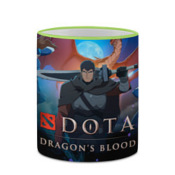 Кружка 3D Dragons blood team, цвет: 3D-светло-зеленый кант — фото 2