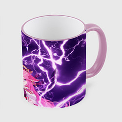 Кружка 3D Genshin Impact - Яэ и Эи, цвет: 3D-розовый кант