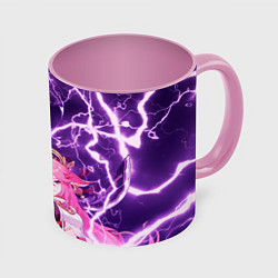 Кружка 3D Genshin Impact - Яэ и Эи, цвет: 3D-белый + розовый