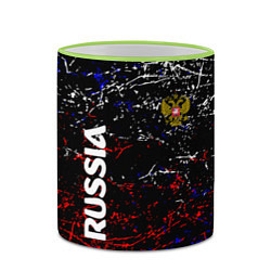 Кружка 3D Russia Штрихи, цвет: 3D-светло-зеленый кант — фото 2