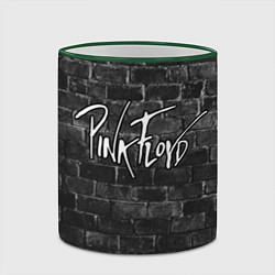 Кружка 3D PINK FLOYD - ПИНК ФЛОЙД КИРПИЧНАЯ СТЕНА, цвет: 3D-зеленый кант — фото 2