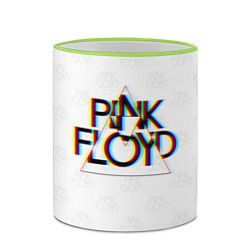 Кружка 3D PINK FLOYD LOGO ПИНК ФЛОЙД ГЛИТЧ, цвет: 3D-светло-зеленый кант — фото 2