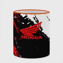 Кружка 3D Honda Logo Auto, цвет: 3D-оранжевый кант — фото 2