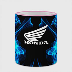 Кружка 3D Honda Fire, цвет: 3D-розовый кант — фото 2