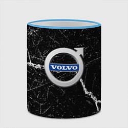 Кружка 3D Volvo - Трещина, цвет: 3D-небесно-голубой кант — фото 2