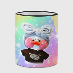 Кружка 3D УТОЧКА ЛАЛАФАНФАН Радуга, цвет: 3D-черный кант — фото 2