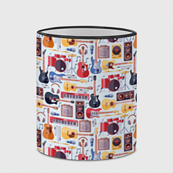 Кружка 3D Рок Музыкант, цвет: 3D-черный кант — фото 2