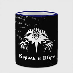 Кружка 3D Король и шут КиШ Паттерн, цвет: 3D-синий кант — фото 2