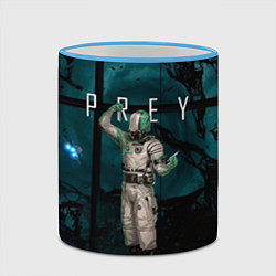 Кружка 3D Ученный из игры Prey, цвет: 3D-небесно-голубой кант — фото 2