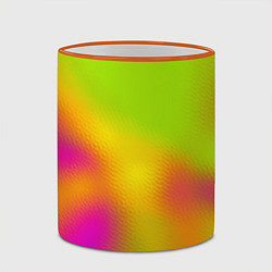Кружка 3D Голография в узоре, цвет: 3D-оранжевый кант — фото 2