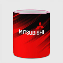Кружка 3D Mitsubishi - Red Sport, цвет: 3D-розовый кант — фото 2