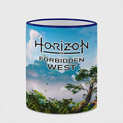 Кружка 3D Horizon Forbidden West Хоризон Запретный Запад, цвет: 3D-синий кант — фото 2