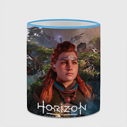 Кружка 3D Horizon Forbidden West Элой, цвет: 3D-небесно-голубой кант — фото 2