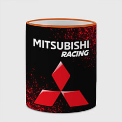 Кружка 3D МИТСУБИСИ Racing - Арт, цвет: 3D-оранжевый кант — фото 2