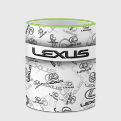 Кружка 3D LEXUS BIG EMBLEMA PATTERN, цвет: 3D-светло-зеленый кант — фото 2