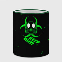 Кружка 3D Biohazard Биологическая опасность, цвет: 3D-зеленый кант — фото 2