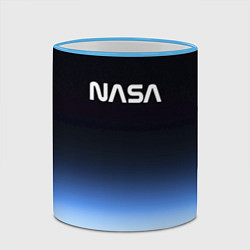 Кружка 3D NASA с МКС, цвет: 3D-небесно-голубой кант — фото 2