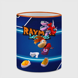 Кружка 3D Rayman Legends Blue, цвет: 3D-оранжевый кант — фото 2