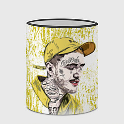 Кружка 3D Lil Peep CryBaby Yellow Лил Пип, цвет: 3D-черный кант — фото 2