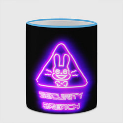 Кружка 3D Five Nights at Freddys: Security Breach логотип, цвет: 3D-небесно-голубой кант — фото 2