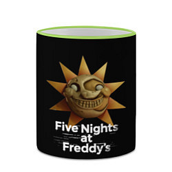 Кружка 3D Five Nights at Freddys: Security Breach Воспитател, цвет: 3D-светло-зеленый кант — фото 2