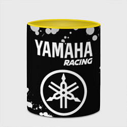 Кружка 3D YAMAHA Racing Краска, цвет: 3D-белый + желтый — фото 2