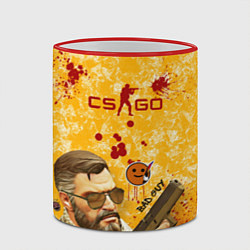 Кружка 3D CS GO BAD GUY, цвет: 3D-красный кант — фото 2
