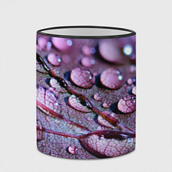 Кружка 3D Капели на листочке, цвет: 3D-черный кант — фото 2