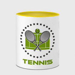 Кружка 3D TENNIS Теннис, цвет: 3D-белый + желтый — фото 2