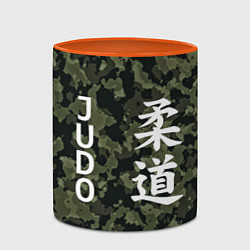 Кружка 3D JUDO МИЛИТАРИ, цвет: 3D-белый + оранжевый — фото 2