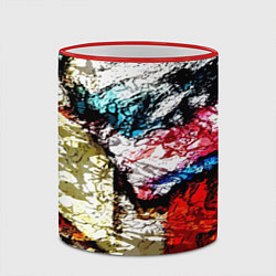 Кружка 3D Fashion pattern Abstraction Impression, цвет: 3D-красный кант — фото 2