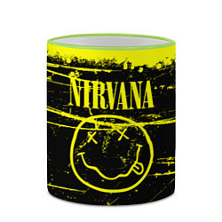 Кружка 3D NIRVANA гранж, цвет: 3D-светло-зеленый кант — фото 2
