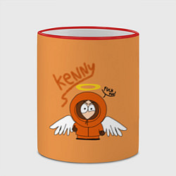 Кружка 3D Южный парк - Кенни Kenny, цвет: 3D-красный кант — фото 2