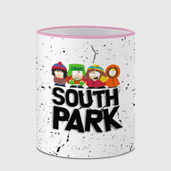 Кружка 3D Южный парк мультфильм - персонажи South Park, цвет: 3D-розовый кант — фото 2