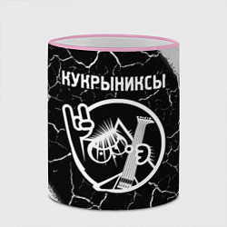 Кружка 3D Кукрыниксы - КОТ - Краски, цвет: 3D-розовый кант — фото 2