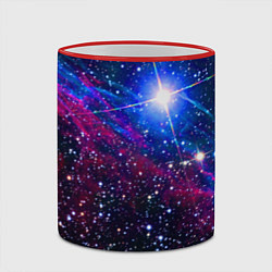 Кружка 3D Открытый космос Star Neon, цвет: 3D-красный кант — фото 2