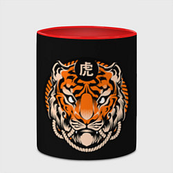 Кружка 3D Символ тигра, цвет: 3D-белый + красный — фото 2