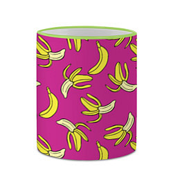 Кружка 3D Banana pattern Summer Color, цвет: 3D-светло-зеленый кант — фото 2