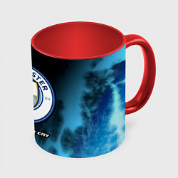 Кружка 3D МАНЧЕСТЕР СИТИ Manchester City 5, цвет: 3D-белый + красный