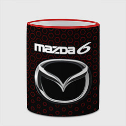 Кружка 3D MAZDA 6 - Соты, цвет: 3D-красный кант — фото 2