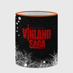 Кружка 3D Сага о Винланде логотип, цвет: 3D-оранжевый кант — фото 2