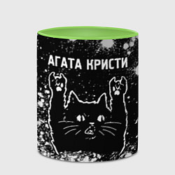 Кружка 3D Агата Кристи Rock Cat FS, цвет: 3D-белый + светло-зеленый — фото 2