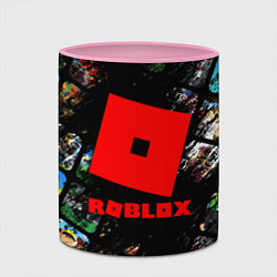 Кружка 3D ROBLOX СЮЖЕТЫ И ЛОГОТИП, цвет: 3D-белый + розовый — фото 2