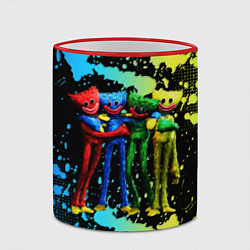 Кружка 3D POPPY PLAYTIME Mini Huggies, цвет: 3D-красный кант — фото 2