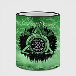 Кружка 3D Вегвизир Рунический Компас 3D, цвет: 3D-черный кант — фото 2